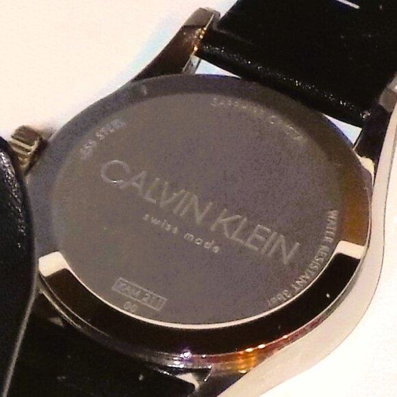 New $279 Calvin Klein Completion Date Watch KAM211 Swiss Made, Sapphire Crystal - Picture 10 of 14